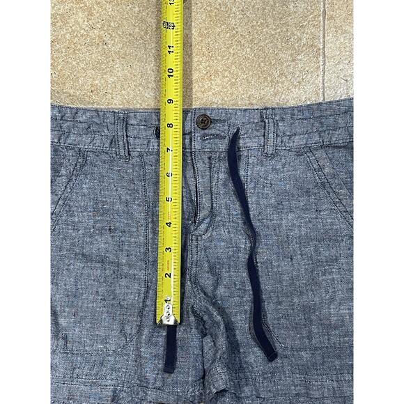 Patagonia Island Hemp/Org Cotton Shorts Drawstring & Pocket Gray Women’s Size 4 - Picture 4 of 10